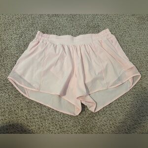 lululemon athletica Hotty Hot High Rise 4” Shorts in Strawberry Milkshake